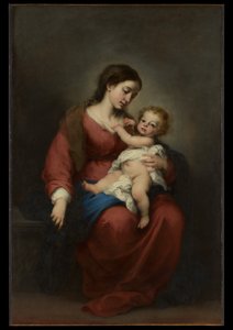 Szűz Mária a gyermekkel alkotó: Bartolomé Esteban Murillo