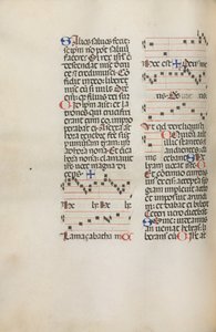 Missale: Fol. 121v: a Hely Hely Lámához stb. szóló zenét tartalmazza a St. Mattion Passion, 1469 keretein belül. alkotó: Bartolomeo Caporali