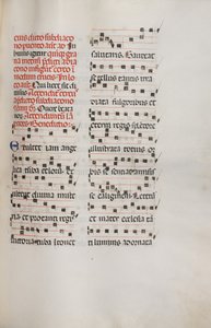 Missale: Fol. 153: Zene Exultethez, 1469 alkotó: Bartolomeo Caporali
