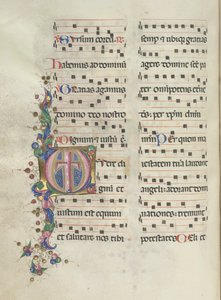 Missale: Fol. 183v: kereszt, lomb, 1469. alkotó: Bartolomeo Caporali