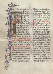 Missale: Fol. 311v: Szent Anna az újszülött Szűzet tartja kezében, 1469.