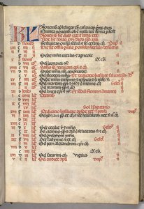 Missale: Fol. 8r: novemberi naptároldal, 1469. alkotó: Bartolomeo Caporali