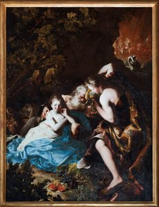 Loth et ses filles (Lot és lányai) Bartolomeo Guidobono (1654-1709) festménye 1694-1696 Musei di Strada Nuova Genes