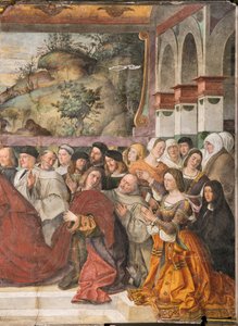 Guido of Monfort bíboros megnyitja a Szent bárkát, a Szent iskolája, 2196216 részlet