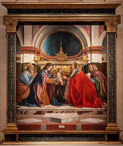 Jézus bemutatása a templomban alkotó: Bartolomeo Montagna