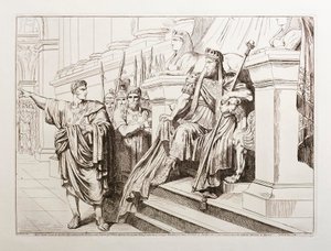 Appius Claudius megjelenése Tigranes, Örményország királya előtt alkotó: Bartolomeo Pinelli