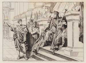 Appius Claudius, akit Lucullus küldött Nagy Tigranes udvarába (metszet) alkotó: Bartolomeo Pinelli