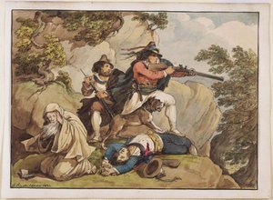 Ostrom alatt álló banditák alkotó: Bartolomeo Pinelli