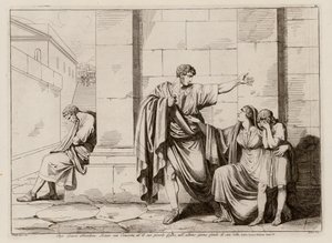 Gaius Gracchus elbúcsúzik feleségétől és fiától