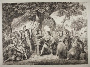 Gaius Mucius Scaevola Lars Porsena jelenlétében alkotó: Bartolomeo Pinelli