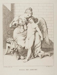Hygieia és Ámor alkotó: Bartolomeo Pinelli