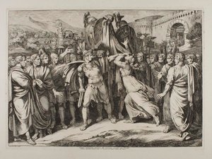 Marcus Horatius megöli a húgát alkotó: Bartolomeo Pinelli