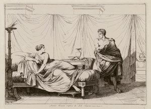 Lucretia megerőszakolása Sextus Tarquinius által (metszet)