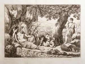 A nőstényfarkas által szoptatott Romulus és Remus alkotó: Bartolomeo Pinelli
