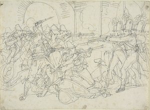 Tanulmány Massaroni, egy olasz bandita életének eseményeihez alkotó: Bartolomeo Pinelli