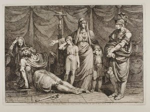 Tanaquilla megmutatja Servius Tulliusnak Tarquinio holttestét