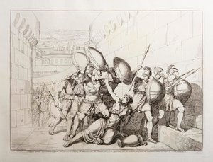 Tarpeia kinyitja a város kapuit alkotó: Bartolomeo Pinelli