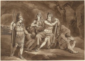 Telemachus engedélyt kér a Plútótól, hogy megkeresse apját az alvilágban alkotó: Bartolomeo Pinelli
