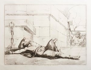 Jugurtha király vége a Mamertinus-börtönben alkotó: Bartolomeo Pinelli