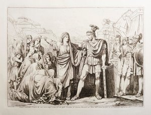 Veturia lefegyverzi fiát, Coriolant, és ezzel megmenti Rómát egy nagy veszélytől alkotó: Bartolomeo Pinelli