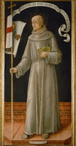 Capistranói Szent Joannes, híres bűnbánati prédikátor, aki keresztes hadjáratokra szólított fel a törökök és husziták ellen ... alkotó: Bartolomeo Vivarini