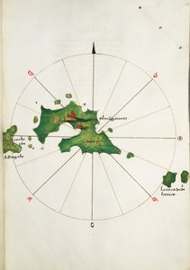 a térképek, 1480 körül (pergamen)