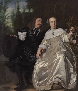 Abraham del Court és felesége, Maria de Kaersgieter, 1654
