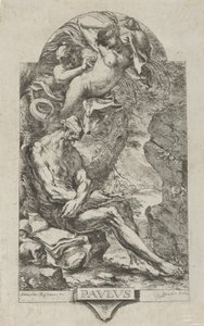 Thébai Szent Pál démon által megkísértve Magnasco után kb. 1720-30. alkotó: Bartolommeo Gazalis