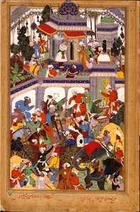 Akbar meglátogatja Khwaj szentélyét: Muin ad-Din Chishti Ajmerben, 1590