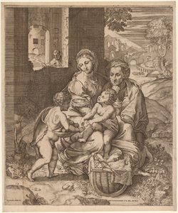 A Szent Család (La Perla) (Raphael nyomán)