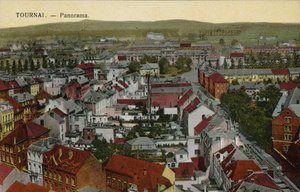 Tournai: Tournai: Panoráma (színes fotó) alkotó: Belgian Photographer
