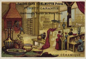 Kerámia gyártás alkotó: Belgian School