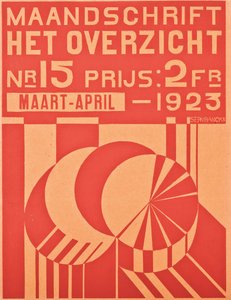 A "Het Overzicht" folyóirat 1923. március-április számának borítója, 1923 alkotó: Belgian School