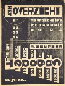 A „The Overview” magazin borítója, c. 1921-1925 alkotó: Belgian School