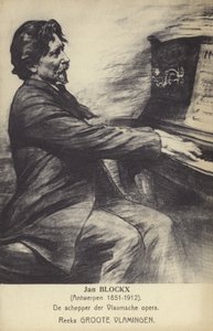 Jan Blockx belga zeneszerző, zongoraművész és tanár (1851-1912) alkotó: Belgian School