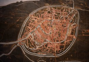 Map of Bruges. anonymous. 1546-1600. Detail (painting) alkotó: Belgian School