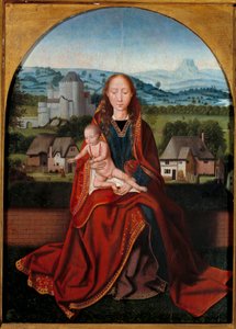 Szűz és gyermek festménye a 15. századi liege-i antwerpeni iskoláról, Szépművészeti Múzeum alkotó: Belgian School