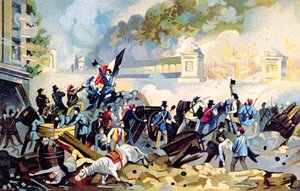 Vallóniai önkéntesek támadtak 1830. október 23-án Belgium holland inváziója során, hogy megpróbálják visszaszerezni az irányítást alkotó: Belgian School