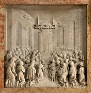 Kripta, Szent Marcellinus és Péter Ördögűző bárkája, Benedict Briosco 1506-08, Galambok csodája