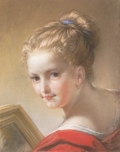 Tanulmány egy vörös ruhás lányról, 1717.
