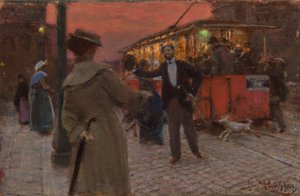 Római villamos, 1905 alkotó: Benes Knupfer