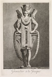 Masquerade à la Grecque: Grenadier à la Grecque 3. tábla, 1771. alkotó: Benigno Bossi