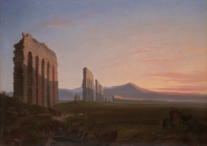 Kilátás a római Campagna-ra alkotó: Benjamin Champney