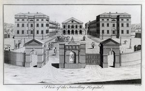 A Foundling Hospital látképe, 1756