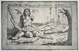 Nagy-Britannia: gyarmatai csökkentek (litho)