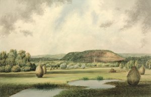 West Rock, New Haven, Connecticut, 1854-60 körül (wc papíron) alkotó: Benjamin H. Coe