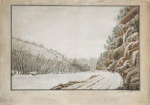 Kilátás az Új Turnpike úton, a Juniata peremén, távoli kilátással..., 1820.