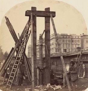 Az 1862. évi nemzetközi kiállítás építése South Kensingtonban, 1862 (fénykép) alkotó: Benjamin L. Spackman