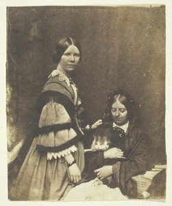 Craikné macskát tartó c. 1858. alkotó: Benjamin Mulock