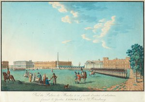 A márványpalota Szentpéterváron, kb. 1800